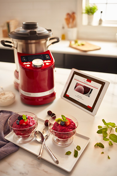 Candy Apple Red KitchenAid Cook Processor Connect